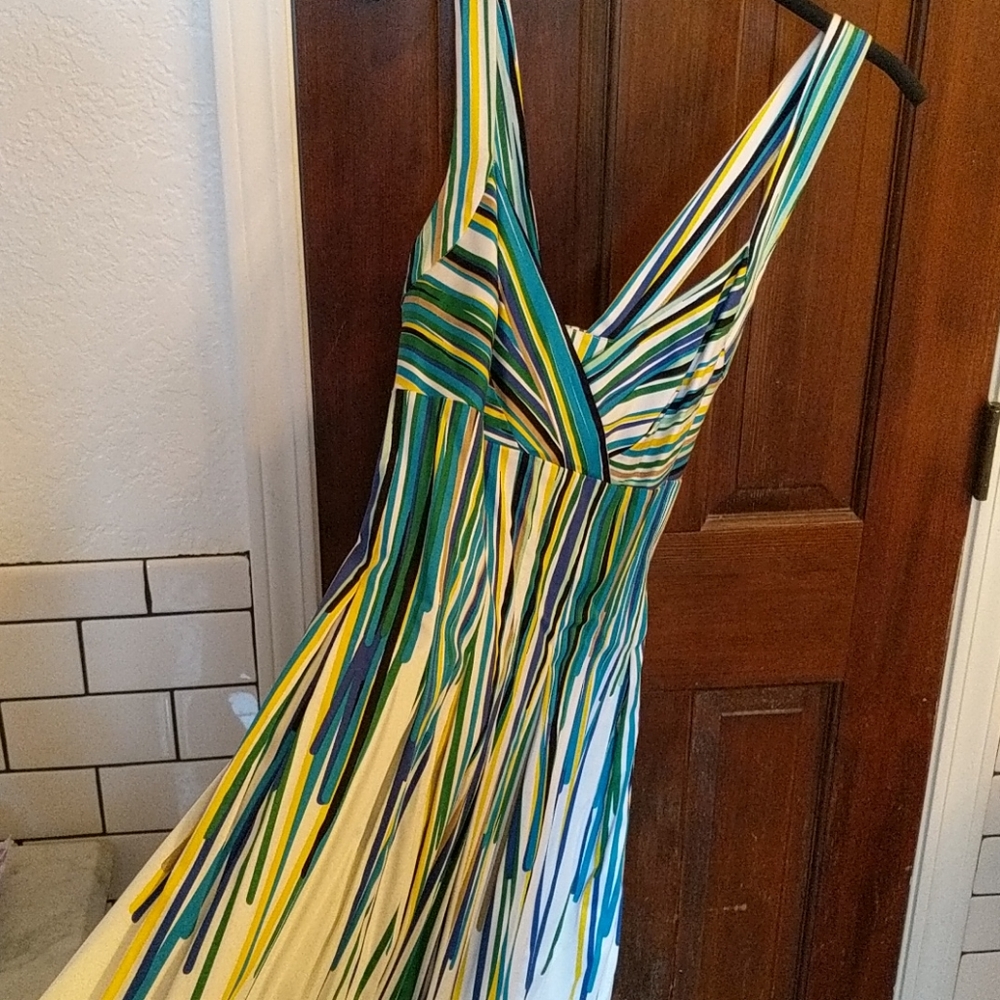 Calvin Klein Striped Racer back Dress